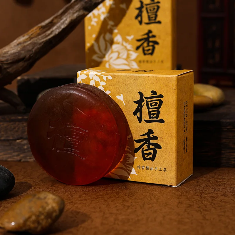 Essential Oil Soap - 1/3/5pcs 100g Chinese Sandalwood Essential Oil