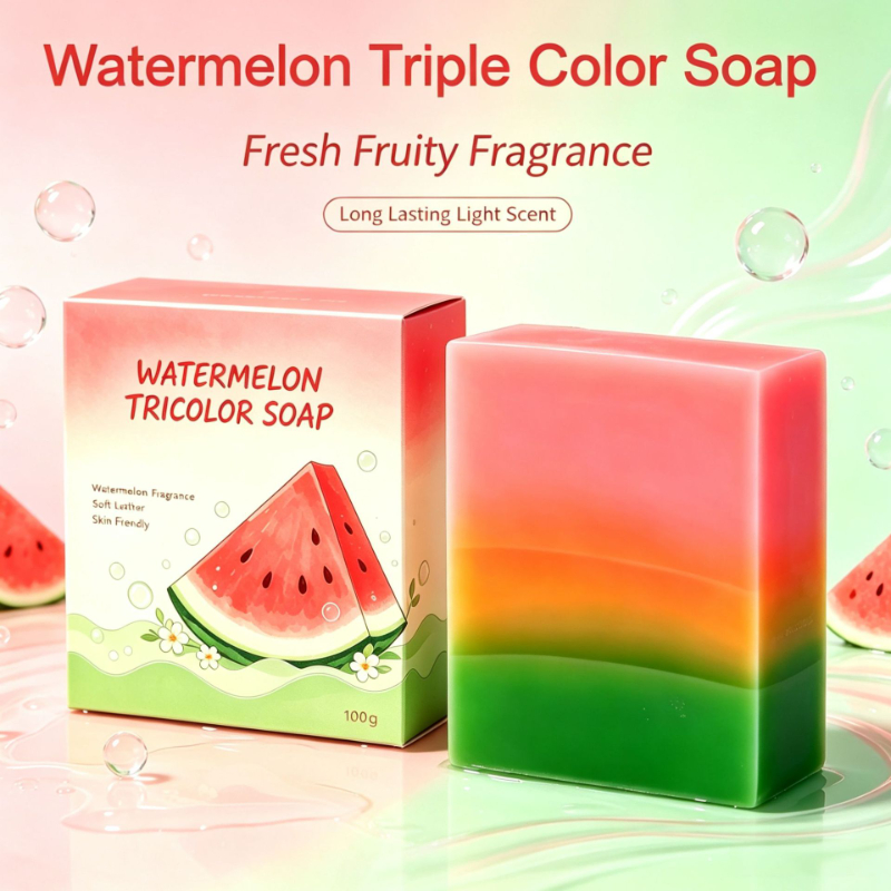 Watermelon Three Color Soap Wi - Essential Oil Soap ulasan dan harga