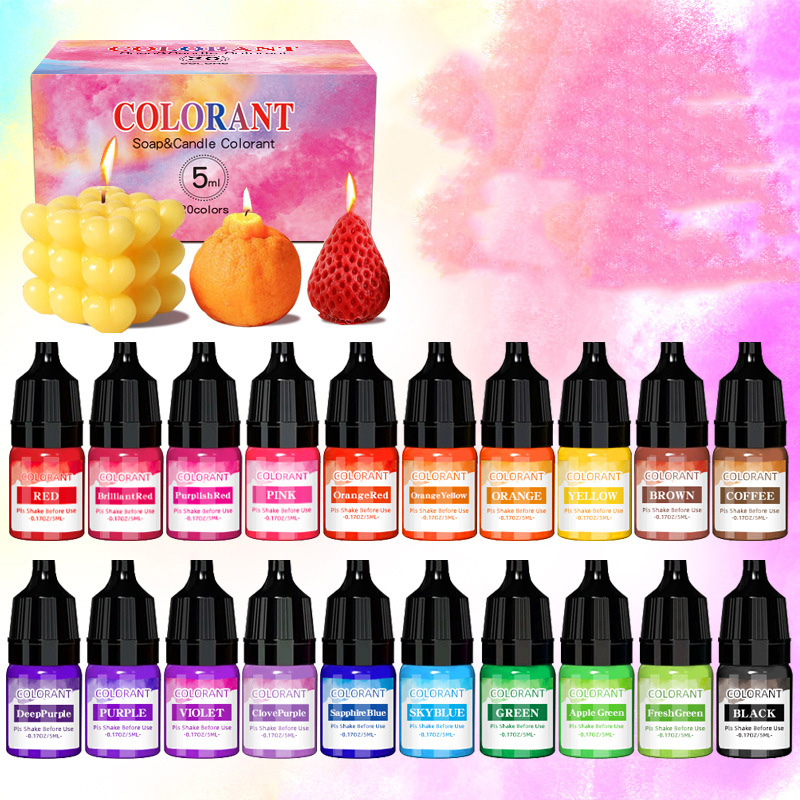 20 colors Candle Wax Pigment L - Soap Making Liquid ulasan dan harga