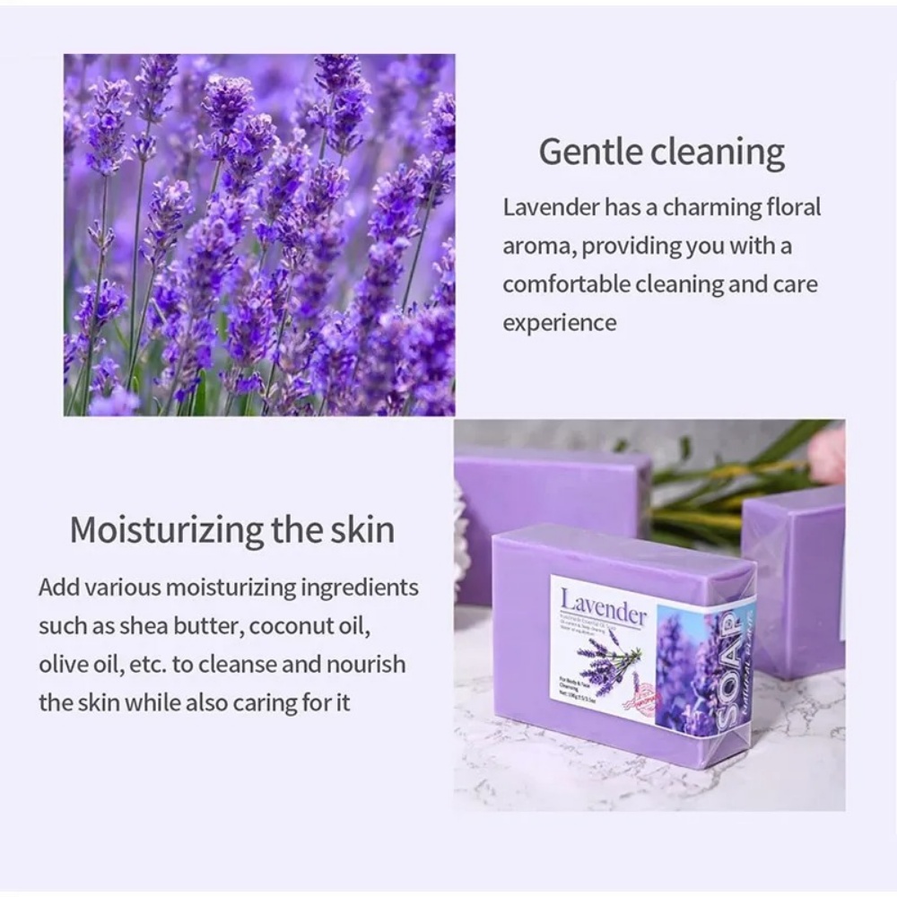 Natural Organic Lavender Essen - Essential Oil Soap ulasan dan harga