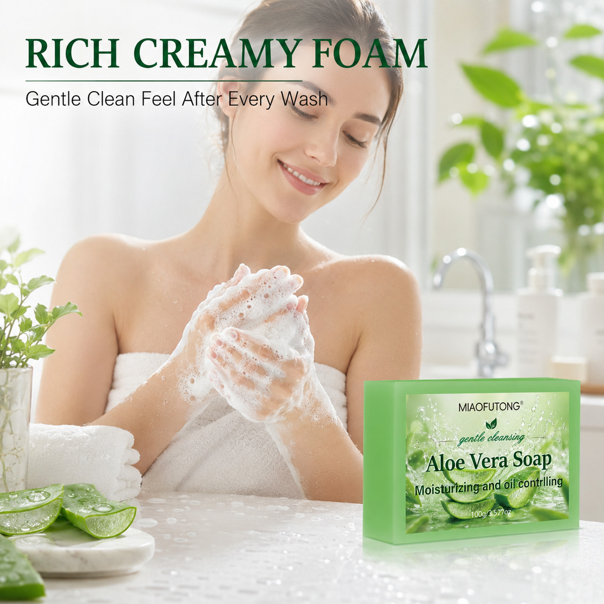 4 In 1 Aloe Vera Handmade Esse - Essential Oil Soap ulasan dan harga