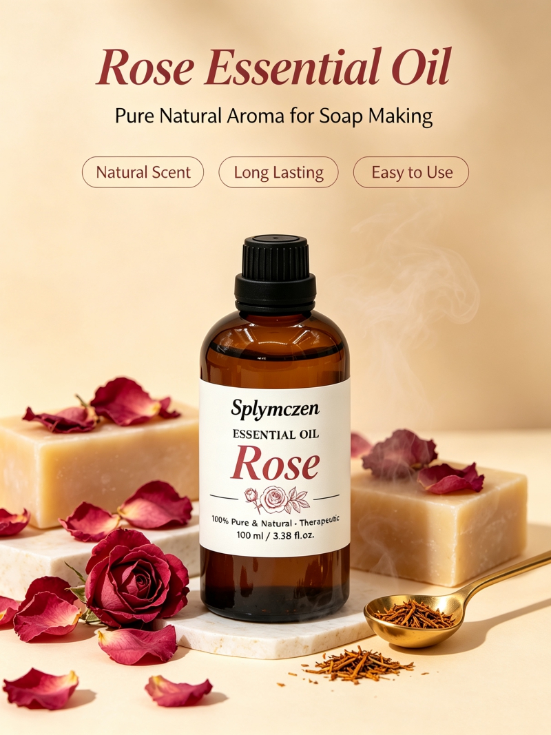 Splymczen 100ml Rose Fragrance - Essential Oil Soap ulasan dan harga