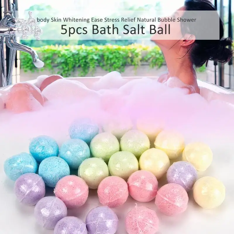 5pcs Bath Salts Ball Handmade  - Essential Oil Soap ulasan dan harga